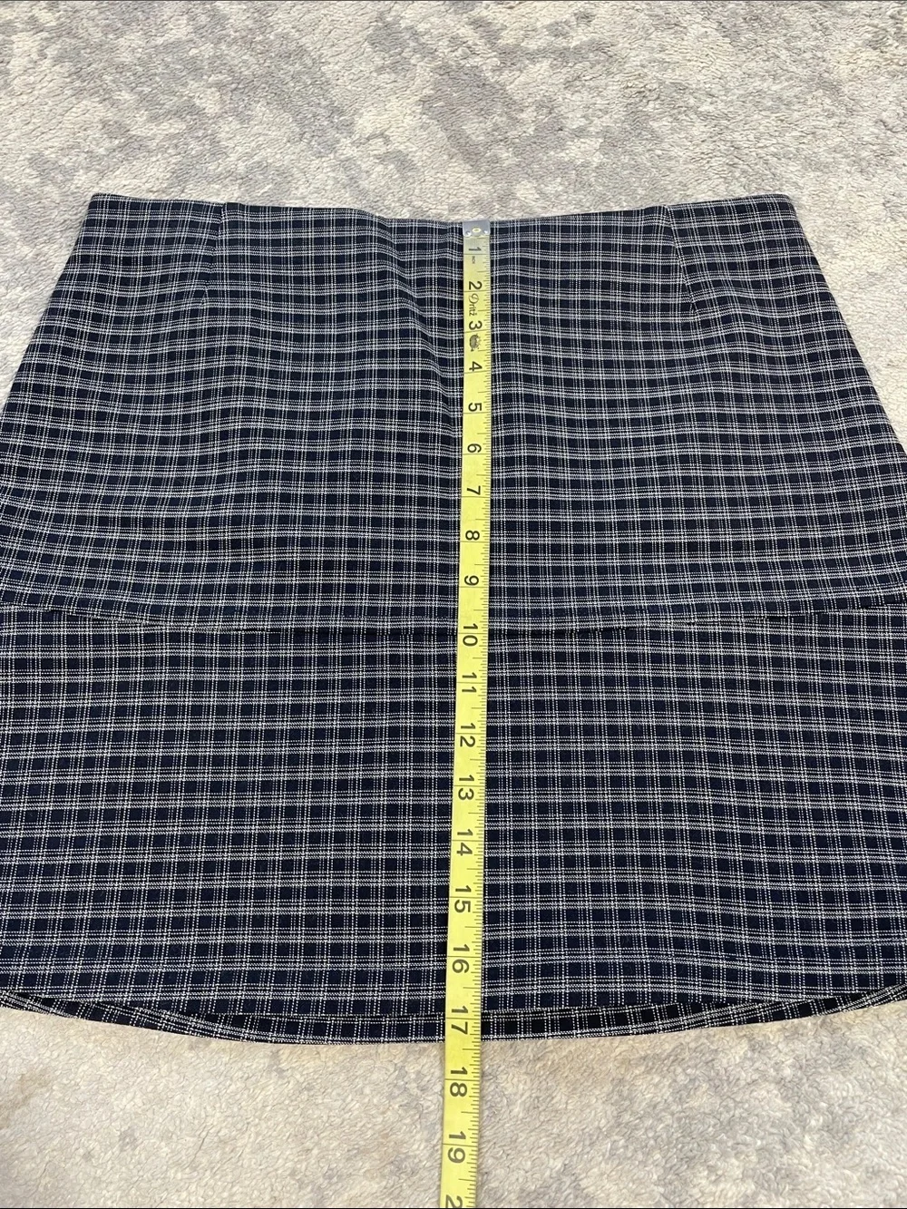 NWT Sonia Rykiel Check Plaid Mini Skirt with Flared Drop Waist Sz 44